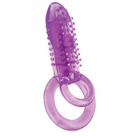 DoubleO 8 Vertical Vibrating Double Cock Ring - Side