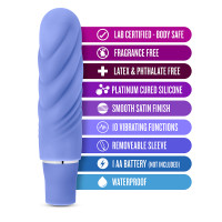 Periwinkle Blush Novelties Nimbus Mini Vibrator - Features 