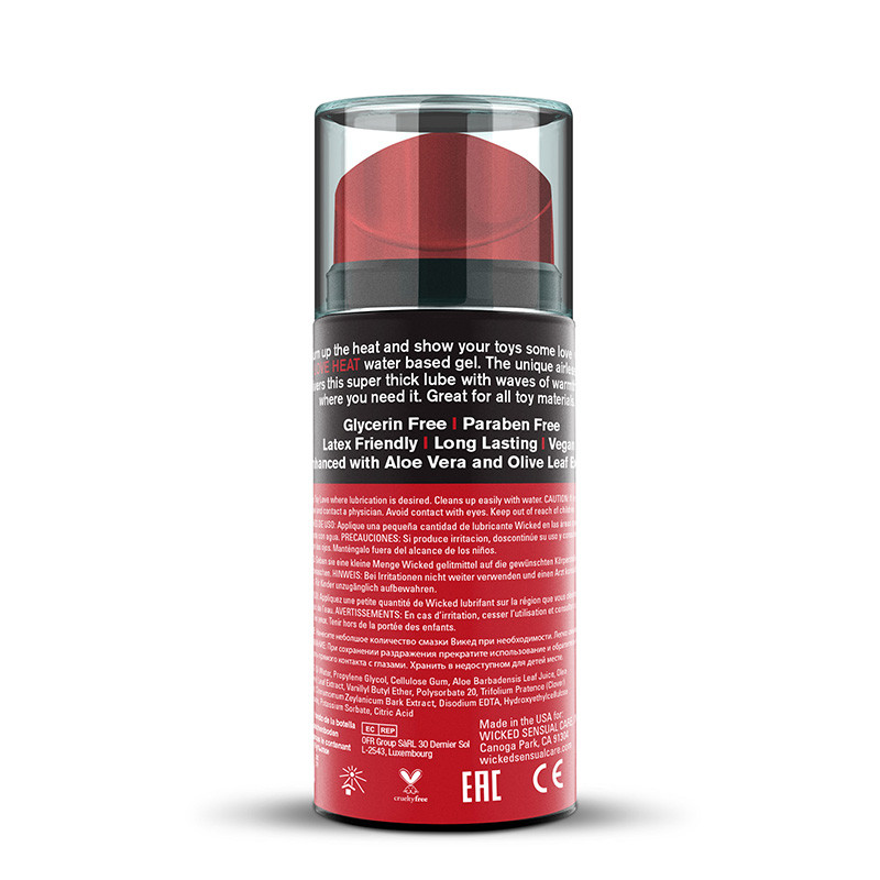 Wicked Toy Love Heat Warming Water-Based Gel Lubricant | Cirilla's