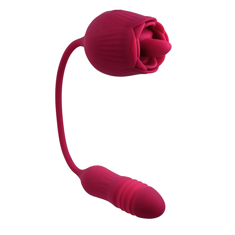 Evolved Novelties Wild Rose Thrusting Bullet with Tongue-Flicking Rose | Cirilla's Evolved Novelties Wild Rose Thrusting Bullet with Tongue-Flicking Rose | Cirilla's
