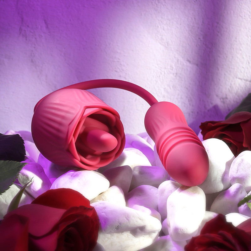 Evolved Novelties Wild Rose Thrusting Bullet with Tongue-Flicking Rose | Cirilla's Evolved Novelties Wild Rose Thrusting Bullet with Tongue-Flicking Rose | Cirilla's
