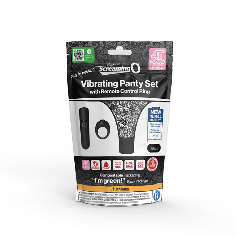 Screaming O 4T Vibrating Panty Set with Remote Control Ring | Cirilla's