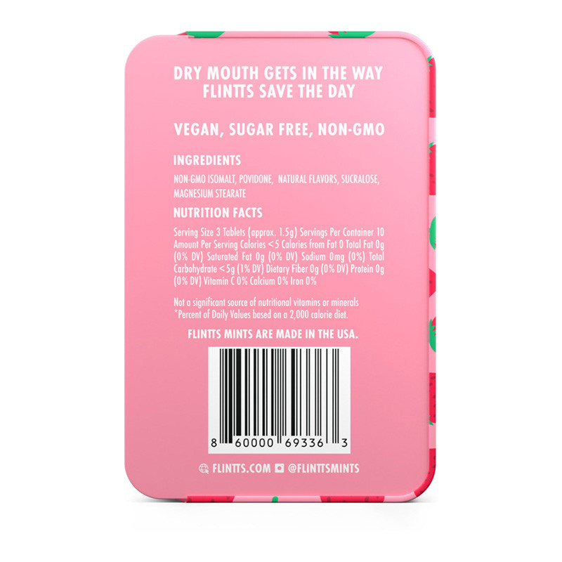 Flintts Mints Strawberry Magic F Strength 225 | Cirilla's