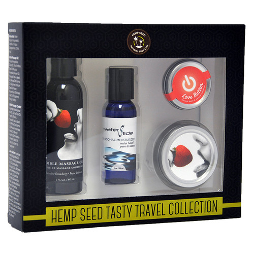 Earthly Body Hemp Seed Tasty Travel Collection