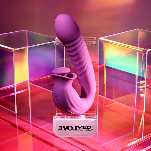Evolved Novelties Deep Ecstasy Dual Stim Thrusting Vibrator