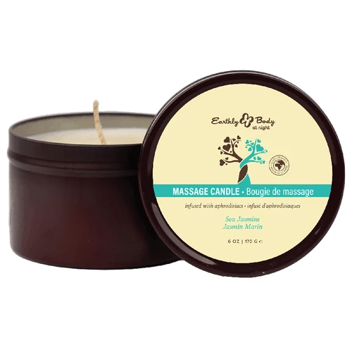 Earthly Body at Night Candle 6 oz Sea Jasmine Scent