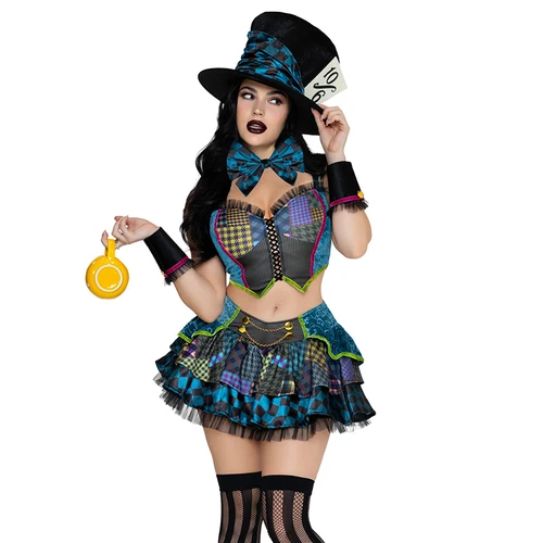 Leg Avenue Darling Mad Hatter Costume - Front