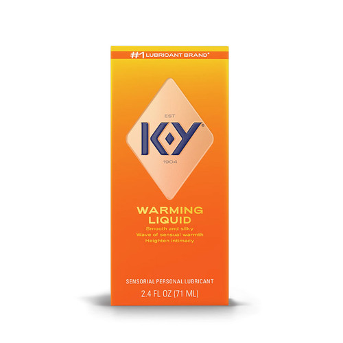 K-Y Warming Liquid Sensorial Personal Lubricant 2.4 oz - Front