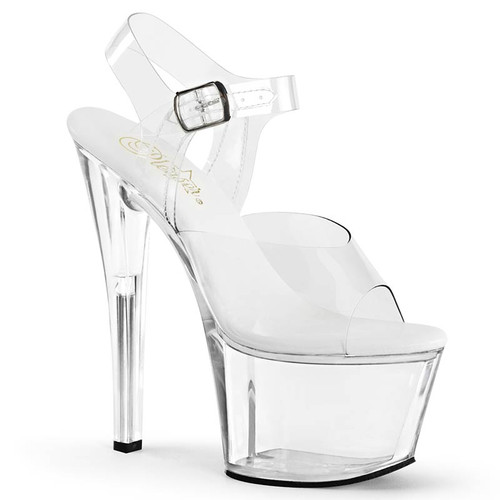 Stiletto 7" Heel Ankle Strap Platform Sandal