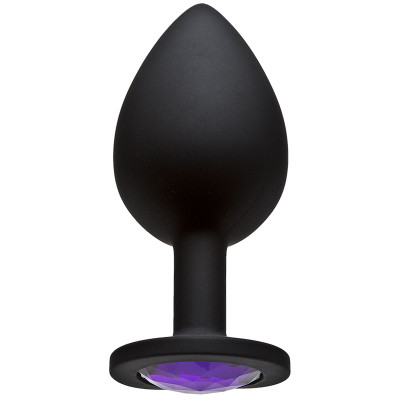 Booty Bling Large Jeweled Silicone Plug