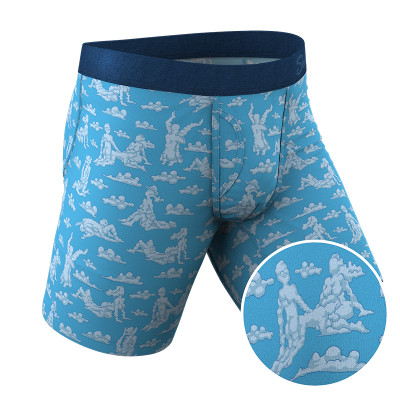 Shinesty The Knot Tonights Boxer - Balloon Animal Print Ball Hammock Pouch  Men's Underwear with Fly