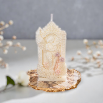 Handmade Angel & Child Relief Candle – Luxury Decorative Candle