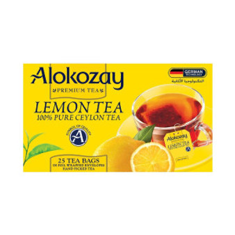 Black Tea with Lemon 25 Teabags - Alkozay