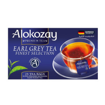 Black Tea with Earl Grey 25 Teabags - Alkozay چای سیاه ارل گری