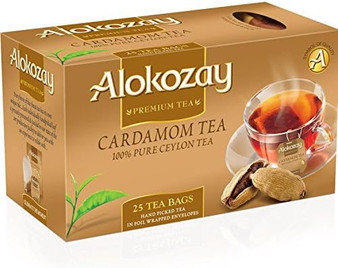 Cardamom Black Tea, 25 Teabags - Alokozay