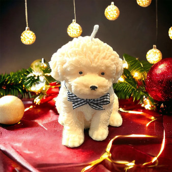 Handmade Puppy Candle – Adorable Dog-Shaped Candle with Natural Wax & Scent