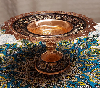 شیرینی خوری لب قلم الماس تراش،  ارتفاع 12و قطر 20 سانتیمتر