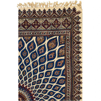 0027 روميزي ممتاز قلمكار عطريان طرح گنبدشيخ لطف اله  سایز 100در 150 سانت كد