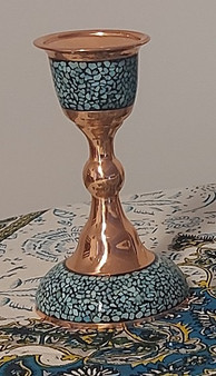 شمعدان فیروزه کوبی، ارتفاع 15 سانتیمتر