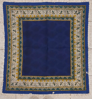 رومیزی قلمکار 100در 100سانتی متر -طرح شب مهتابی- زابلیان اسپادانا