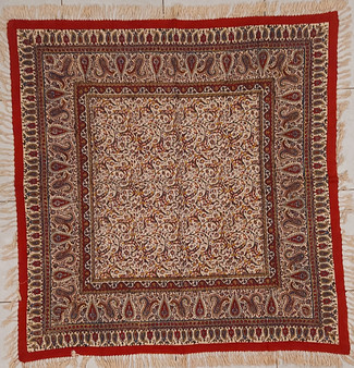 رومیزی قلمکار 100در 100سانتی متر -طرح شمسه سلطنتی- زابلیان اسپادانا