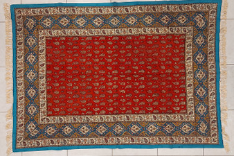 رومیزی قلمکار 100در 150سانتی متر -طرح ترمه- زابلیان اسپادانا