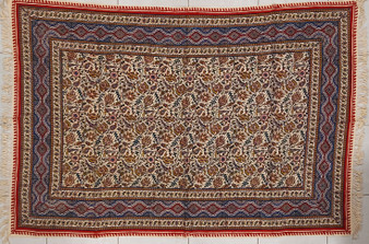 رومیزی قلمکار 100در 150سانتی متر -طرح «پردیس»- زابلیان اسپادانا