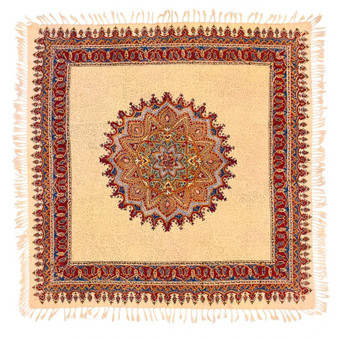 سفره قلمكار ممتاز  عطريان طرح ترنج  سایز  ۱۰۰*۱۰۰ سانتی متر  کد 0072