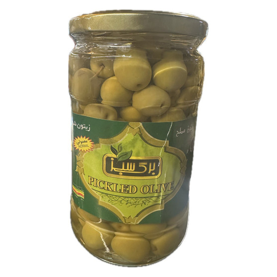 زیتون شور برگ سبز (۶۸۰ گرمی)