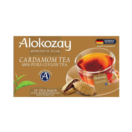 Cardamom Black Tea, 25 Teabags - Alokozay