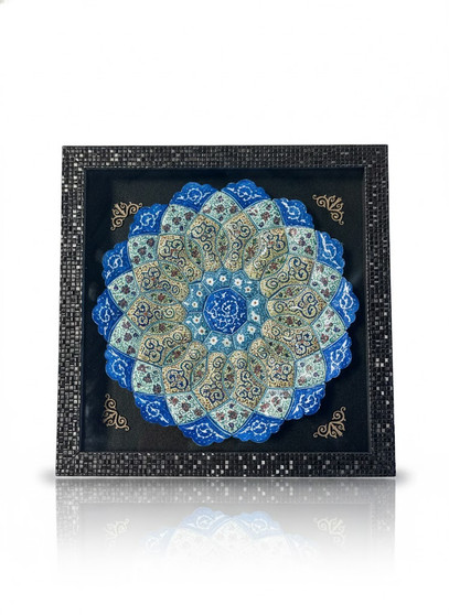 تابلو بشقاب مینا کاری ۳۰سانتی کد 3003