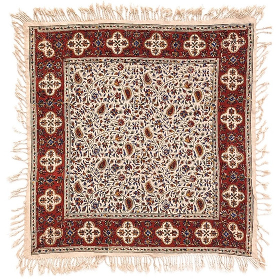 0004روميزي قلمكار عطريان 60 در 60 سانت طرح درهم ريز کد