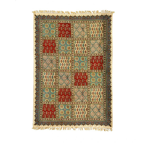 0028 رومیزی قلمكارممتاز طرح خشتي  سایز 100 در 150  سانت كد