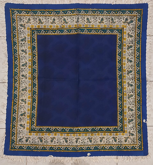 رومیزی قلمکار 100در 100سانتی متر -طرح شب مهتابی- زابلیان اسپادانا