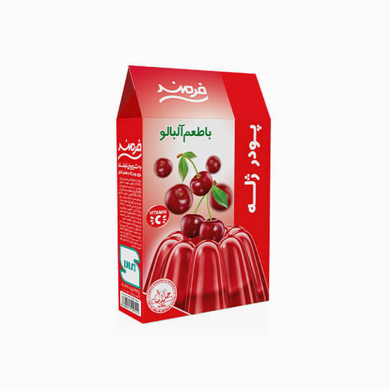 Halal Jelly Powder Sour Cherry 100gr - Farmand