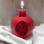 Yalda Pomegranate candle set  With Winter Scentست شمع انار شب یلدا – با رایحه زمستانی