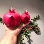 Yalda Pomegranate candle set  With Winter Scentست شمع انار شب یلدا – با رایحه زمستانی