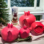 Yalda Pomegranate candle set  With Winter Scentست شمع انار شب یلدا – با رایحه زمستانی