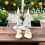 Personalized Baptism Candle Set: Godparent Gift, Custom Christening Candle