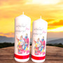 Handmade yalda night candle with farsi calligraphy