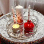 Yalda Night Candle Set – Pomegranate & Poetry Design (Farsi Calligraphy)