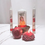 Yalda Night handmade Candle Set ,Persian Girl & Pomegranate Design