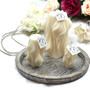 Elegant Flow Candle Set – Handcrafted Art Series