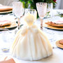 Handmade Bride Dress Candle – Elegant Wedding Candle with Natural Wax & Scent