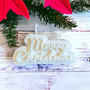 Handmade “Merry Christmas” Candle – Festive Holiday Text Design with Natural Wax & Scent