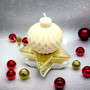 Handmade Christmas Ornament Candle Set – Decorative Holiday Baubles with Natural Wax & Scent