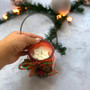 Handmade Holiday Candle – Natural CocoSoy Wax with Snowflake Design in Festive Jar
