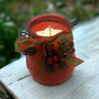 Handmade Holiday Candle – Natural CocoSoy Wax with Snowflake Design in Festive Jar