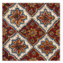رومیزی قلمكار ممتاز عطريان طرح خشتي سایز 80*80 كد 0037