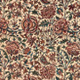 رومیزی قلمکار ممتاز اصفهان اثر عطريان طرح گل صد پر قاجار سایز 80*80 كد 0039